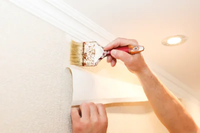 Pose de papier peint à Sarraguzan — revêtements muraux et toiles de verre